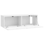 vidaXL Nástenná TV skrinka Biela s vysokým leskom 98 x 31 x 30 cm – Obrázok 5