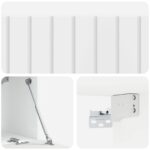 vidaXL Nástenná TV skrinka Biela s vysokým leskom 98 x 31 x 30 cm – Obrázok 9