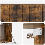vidaXL Nástenná TV skrinka Dymový dub 98 x 31 x 30 cm Kompozitné drevo – Obrázok 9