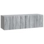 vidaXL Nástenná TV skrinka Nástenný Sivá sonoma 98 x 31 x 30 cm – Obrázok 2
