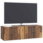 vidaXL Nástenná TV skrinka Nástenný Staré drevo 98 x 31 x 30 cm – Obrázok 3