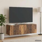 vidaXL Nástenná TV skrinka Nástenný Staré drevo 98 x 31 x 30 cm – Obrázok 4