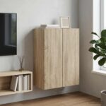vidaXL Nástenná skrinka Dub sonoma 66 x 34,5 x 90 cm Kompozitné drevo
