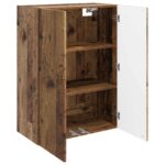 vidaXL Nástenná skrinka Staré drevo 66 x 34,5 x 90 cm Kompozitné drevo – Obrázok 2