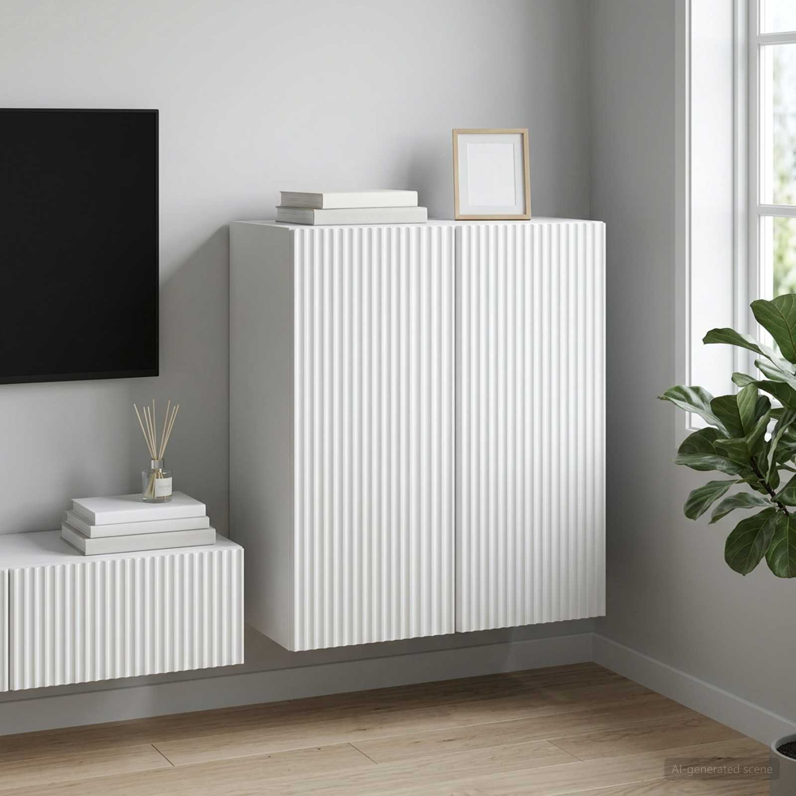 898405_1.jpg vidaXL Nástenná skrinka Biela 59 x 31 x 60 cm Kompozitné drevo – Obrázok 1