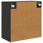 vidaXL Nástenná skrinka Čierna 59 x 31 x 60 cm Kompozitné drevo – Obrázok 5