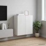 vidaXL Nástenná skrinka Biela s vysokým leskom 59 x 31 x 60 cm – Obrázok 9