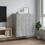 vidaXL Nástenná skrinka Sivý Sonoma 59 x 31 x 60 cm Kompozitné drevo – Obrázok 8
