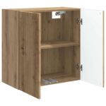 vidaXL Nástenná skrinka Dub artisan 59 x 31 x 60 cm Kompozitné drevo – Obrázok 2