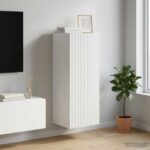 vidaXL Nástenná skrinka Biela 33 x 34,5 x 90 cm Kompozitné drevo – Obrázok 9