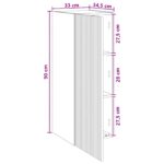 vidaXL Nástenná skrinka Čierna 33 x 34,5 x 90 cm Kompozitné drevo – Obrázok 8