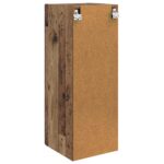 vidaXL Nástenná skrinka Staré drevo 33 x 34,5 x 90 cm Kompozitné drevo – Obrázok 5