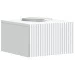 vidaXL Nástenná nočná skrinka Biela 33 x 34,5 x 20 cm Kompozitné drevo – Obrázok 2