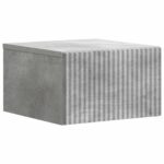 vidaXL Nástenná nočná skrinka 2 pcs Betónovo sivá 33 x 34,5 x 20 cm – Obrázok 3