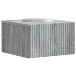 vidaXL Nástenná nočná skrinka Nástenný Sivá sonoma 33 x 34,5 x 20 cm – Obrázok 2