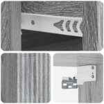 vidaXL Nástenná nočná skrinka 2 pcs Sivá sonoma 33 x 34,5 x 20 cm – Obrázok 8