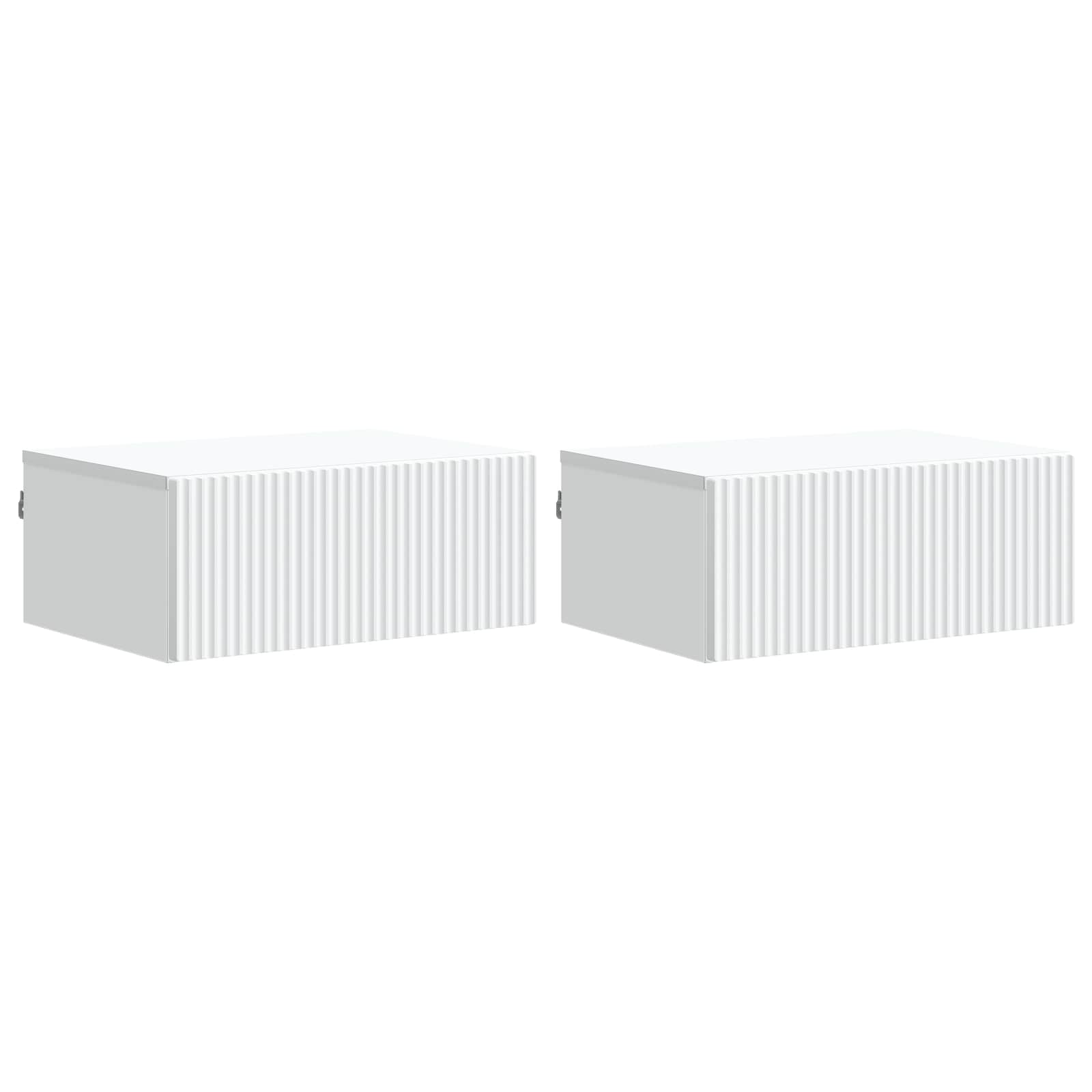 898446_1.jpg vidaXL Nástenná nočná skrinka Nástenný 2 pcs Biela 49 x 34,5 x 20 cm – Obrázok 1