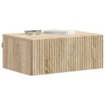 vidaXL Nástenná nočná skrinka 2 pcs Dub sonoma 49 x 34,5 x 20 cm – Obrázok 2