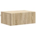 vidaXL Nástenná nočná skrinka 2 pcs Dub sonoma 49 x 34,5 x 20 cm – Obrázok 3
