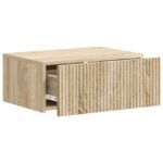 vidaXL Nástenná nočná skrinka 2 pcs Dub sonoma 49 x 34,5 x 20 cm – Obrázok 4