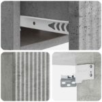 vidaXL Nástenná nočná skrinka 2 pcs Betónovo sivá 49 x 34,5 x 20 cm – Obrázok 8