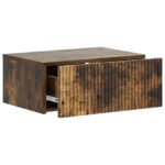 vidaXL Nástenná nočná skrinka so zásuvkou Dymový dub 49 x 34,5 x 20 cm – Obrázok 3