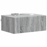 vidaXL Nástenná nočná skrinka 2 pcs Sivá sonoma 49 x 34,5 x 20 cm – Obrázok 2