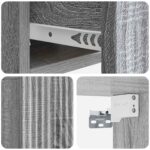 vidaXL Nástenná nočná skrinka 2 pcs Sivá sonoma 49 x 34,5 x 20 cm – Obrázok 8