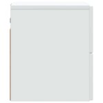 vidaXL Nástenná nočná skrinka Biela 33 x 34,5 x 40 cm Kompozitné drevo – Obrázok 5