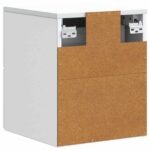 vidaXL Nástenná nočná skrinka Biela 33 x 34,5 x 40 cm Kompozitné drevo – Obrázok 6