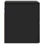 vidaXL Nástenná nočná skrinka so zásuvkou Čierna 33 x 34,5 x 40 cm – Obrázok 5