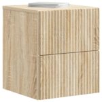 vidaXL Nástenná nočná skrinka so zásuvkou Dub sonoma 33 x 34,5 x 40 cm – Obrázok 2