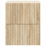 vidaXL Nástenná nočná skrinka so zásuvkou Dub sonoma 33 x 34,5 x 40 cm – Obrázok 4