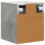 vidaXL Nástenná nočná skrinka 2 pcs Betónovo sivá 33 x 34,5 x 40 cm – Obrázok 7