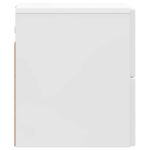 vidaXL Nástenná nočná skrinka Biela s vysokým leskom 33 x 34,5 x 40 cm – Obrázok 5
