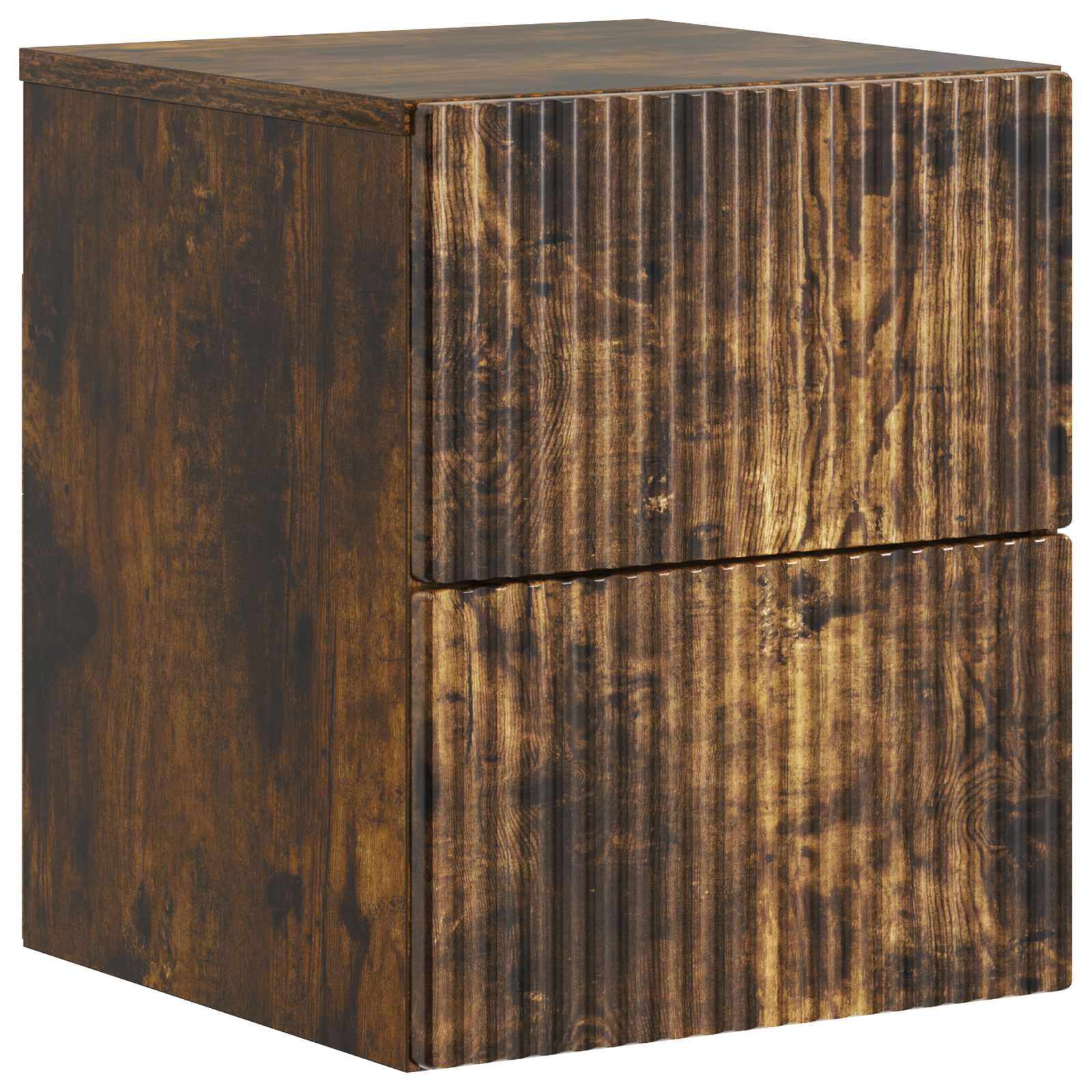 898475_1.jpg vidaXL Nástenná nočná skrinka so zásuvkou Dymový dub 33 x 34,5 x 40 cm – Obrázok 1