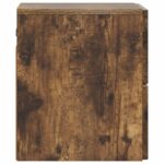 vidaXL Nástenná nočná skrinka so zásuvkou Dymový dub 33 x 34,5 x 40 cm – Obrázok 5