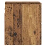 vidaXL Nástenná nočná skrinka 2 pcs Staré drevo 33 x 34,5 x 40 cm – Obrázok 6