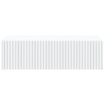 vidaXL Nástenný bočný stôl Biela 59 x 34,5 x 17 cm Kompozitné drevo – Obrázok 4
