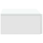 vidaXL Nástenný bočný stôl Biela 59 x 34,5 x 17 cm Kompozitné drevo – Obrázok 5