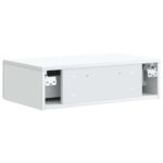 vidaXL Nástenný bočný stôl Biela 59 x 34,5 x 17 cm Kompozitné drevo – Obrázok 6