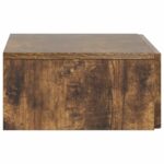 vidaXL Nástenný bočný stôl Dymový dub 59 x 34,5 x 17 cm – Obrázok 5