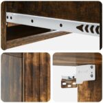 vidaXL Nástenný bočný stôl Dymový dub 59 x 34,5 x 17 cm – Obrázok 7