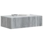 vidaXL Nástenný bočný stôl Sivá sonoma 59 x 34,5 x 17 cm – Obrázok 2