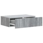 vidaXL Nástenný bočný stôl Sivá sonoma 59 x 34,5 x 17 cm – Obrázok 3