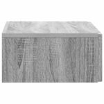 vidaXL Nástenný bočný stôl Sivá sonoma 59 x 34,5 x 17 cm – Obrázok 5