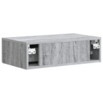 vidaXL Nástenný bočný stôl Sivá sonoma 59 x 34,5 x 17 cm – Obrázok 6