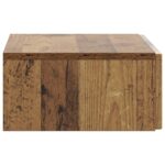 vidaXL Nástenný bočný stôl Staré drevo 59 x 34,5 x 17 cm – Obrázok 5