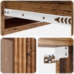 vidaXL Nástenný bočný stôl Staré drevo 59 x 34,5 x 17 cm – Obrázok 7