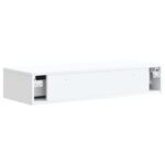 vidaXL Nástenný bočný stôl Biela 87,5 x 34,5 x 17 cm Kompozitné drevo – Obrázok 6